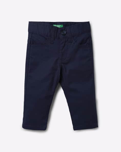 UNITED COLORS OF BENETTON Flat-Front Trousers with Insert Pockets