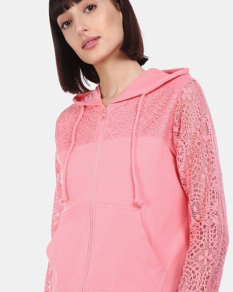 Buy Pink Sweatshirt Hoodies for Women by SUGR Online Ajio