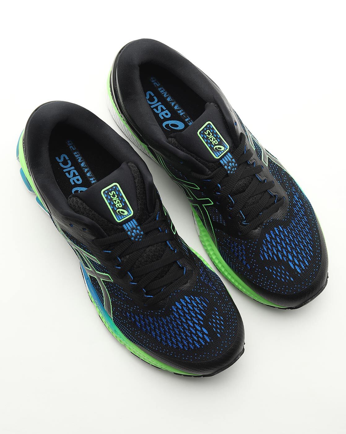 Gel-kayano 26 1011a541 black/electric clearance blue 003