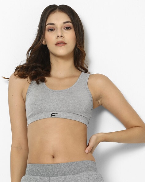 Buy Grey Melange Bras for Women by Fig Online