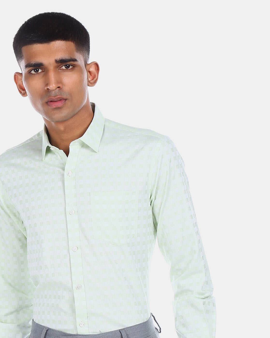 Buy Green Shirts for Men by EXCALIBUR 