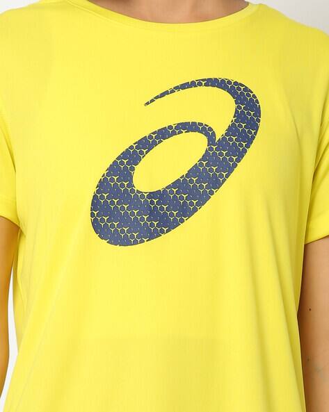 asics yellow t shirt