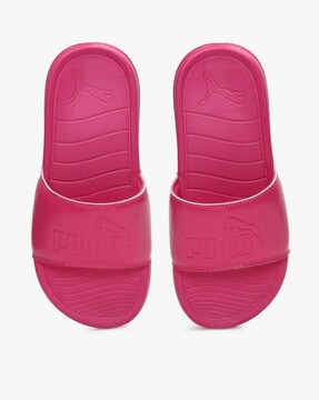 puma pink slides