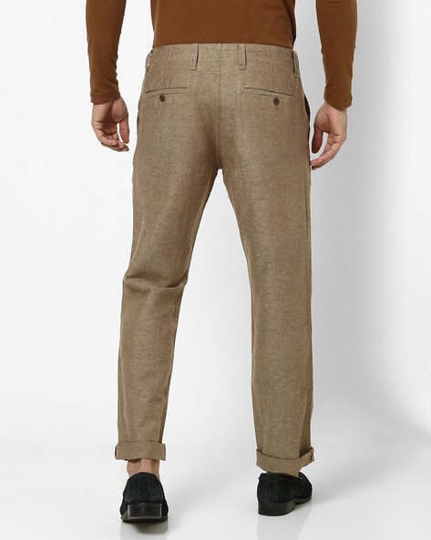 Ted Baker Payet Regular Fit Cord Trousers, Cream at John Lewis & Partners