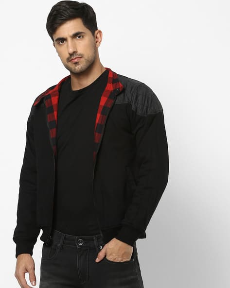 Buy Red Reversible Bomber Jacket for Men Online in India -Beyoung