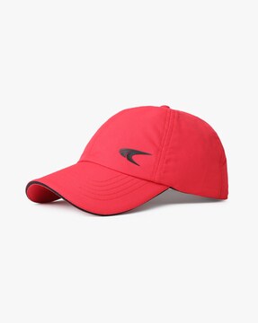 dark red baseball cap