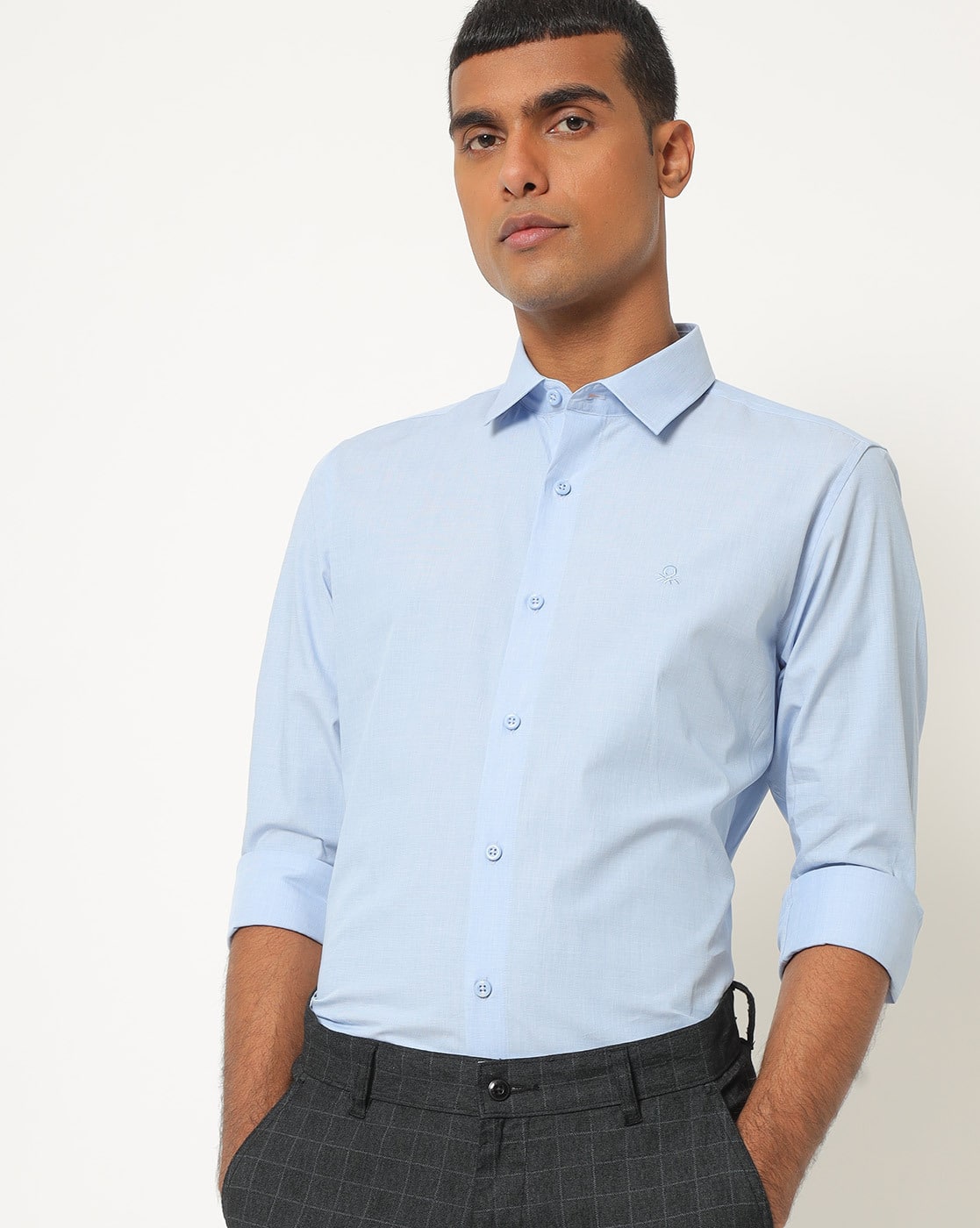 Buy Sky Blue Shirts for Men by UNITED 