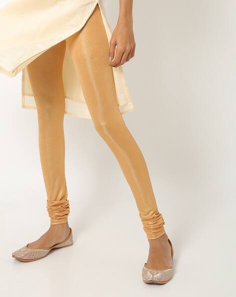 Buy Gold Churidars \u0026 Leggings for Women 