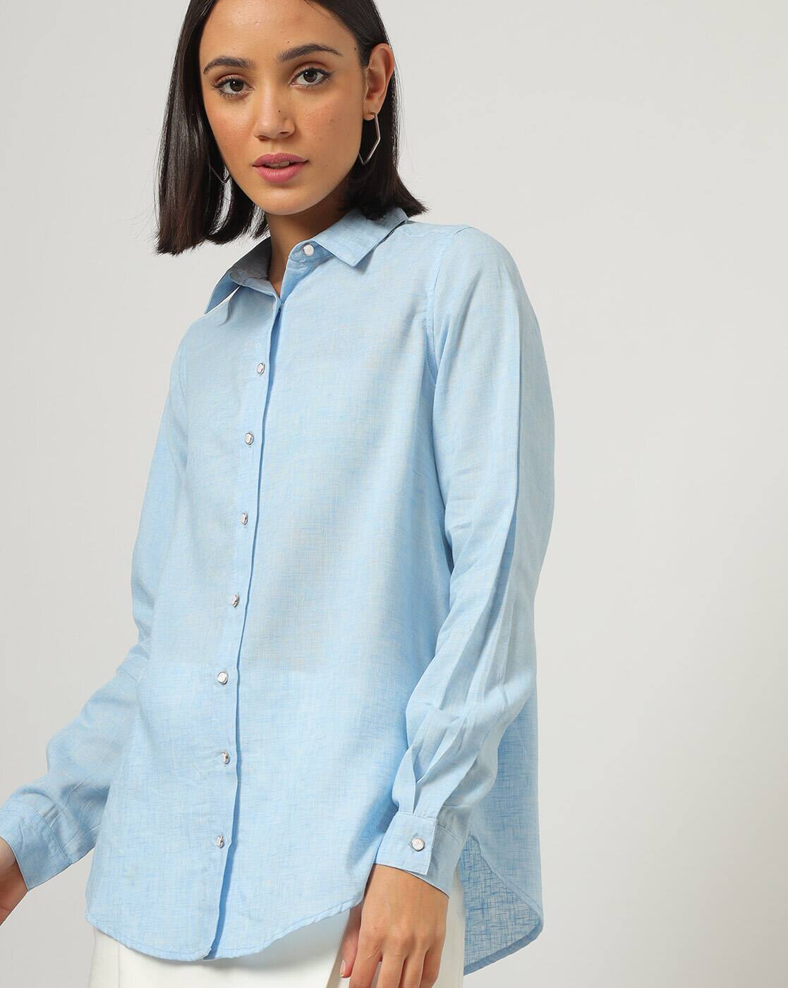 blue shirt women