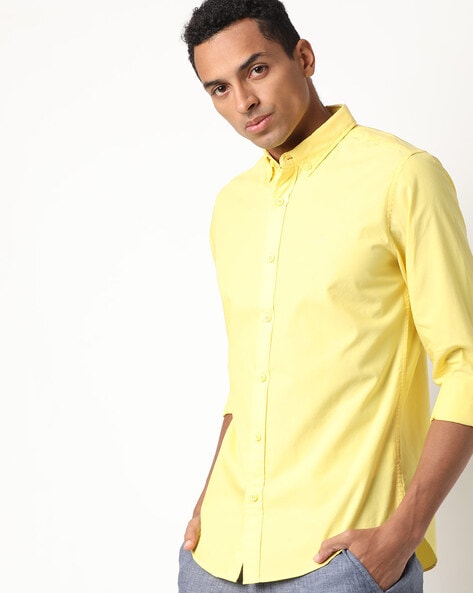 Buy Yellow Shirts for Men by UNITED COLORS OF BENETTON Online