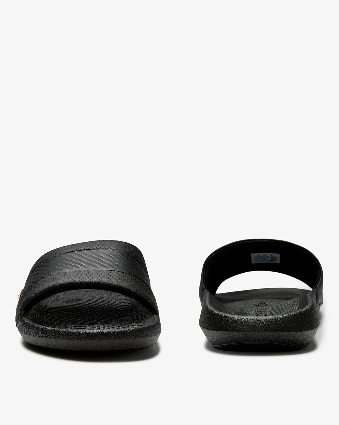 Lacoste slides mens discount black