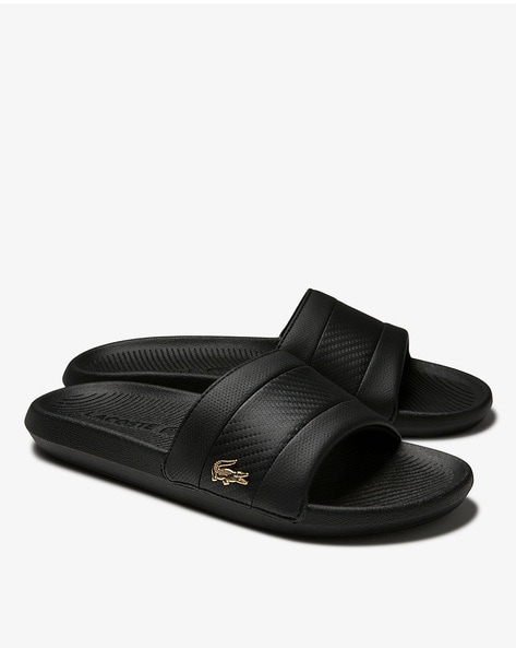 Buy Black Flip Flop & Slippers for Men by Lacoste Online | Ajio.com