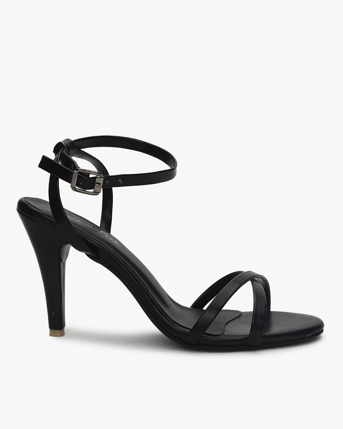 Ajio black sale heels