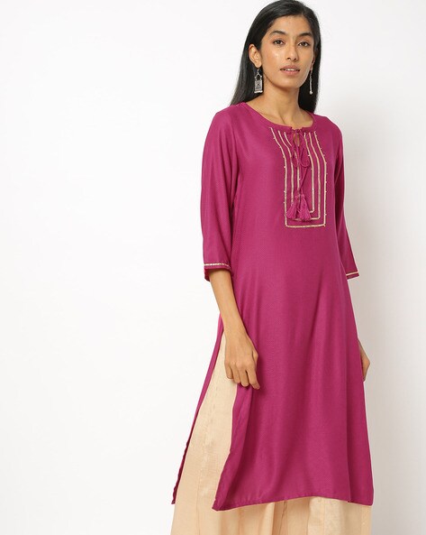 Straight Kurta with Palazzos