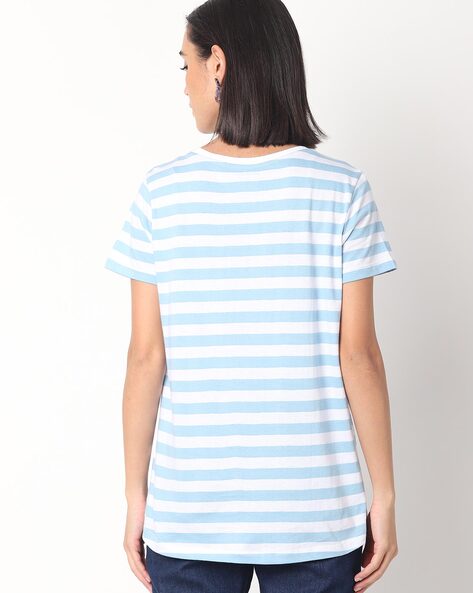 Buy Blue Tshirts for Women by DNMX Online