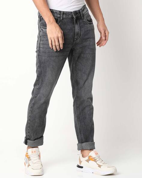 ajio black jeans