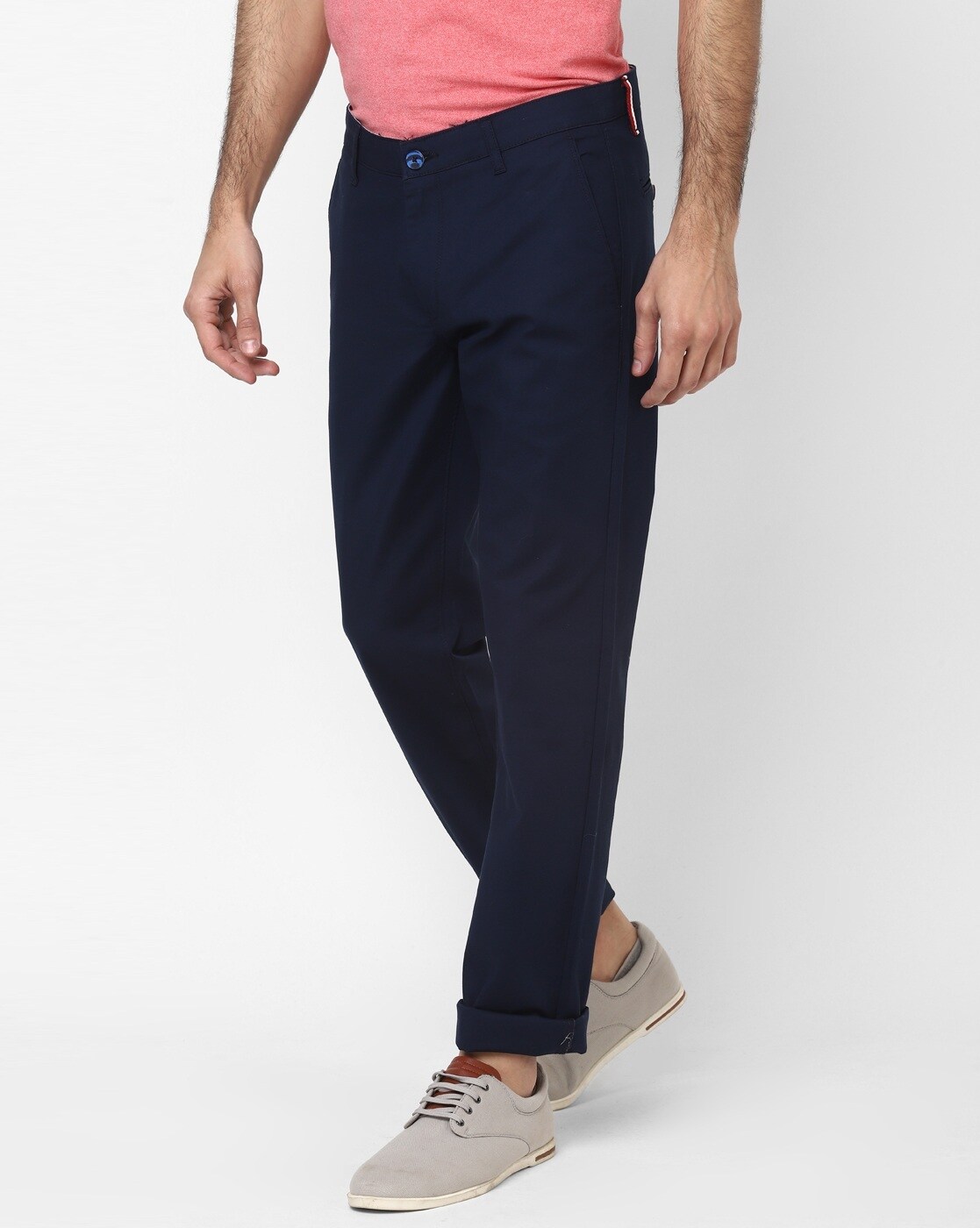 Slim Fit Chinos with Insert Pockets