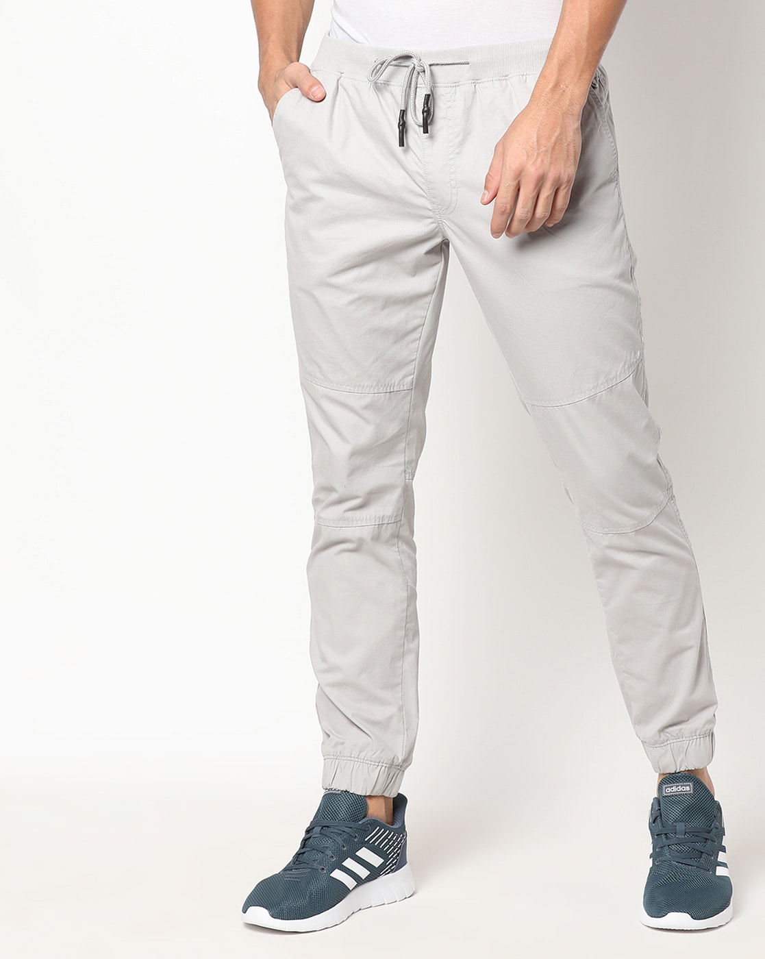 Buy Heathered Joggers with Placement Print Online at Best Prices in India -  JioMart.