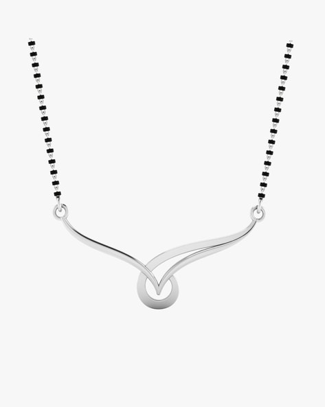 White gold 2025 mangalsutra price