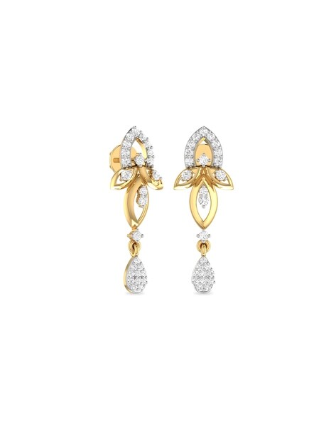 Buy Avery Yellow Diamond Earrings Online | Designer Jewellery online  Shopping India | Diamond Earrings Online Shopping