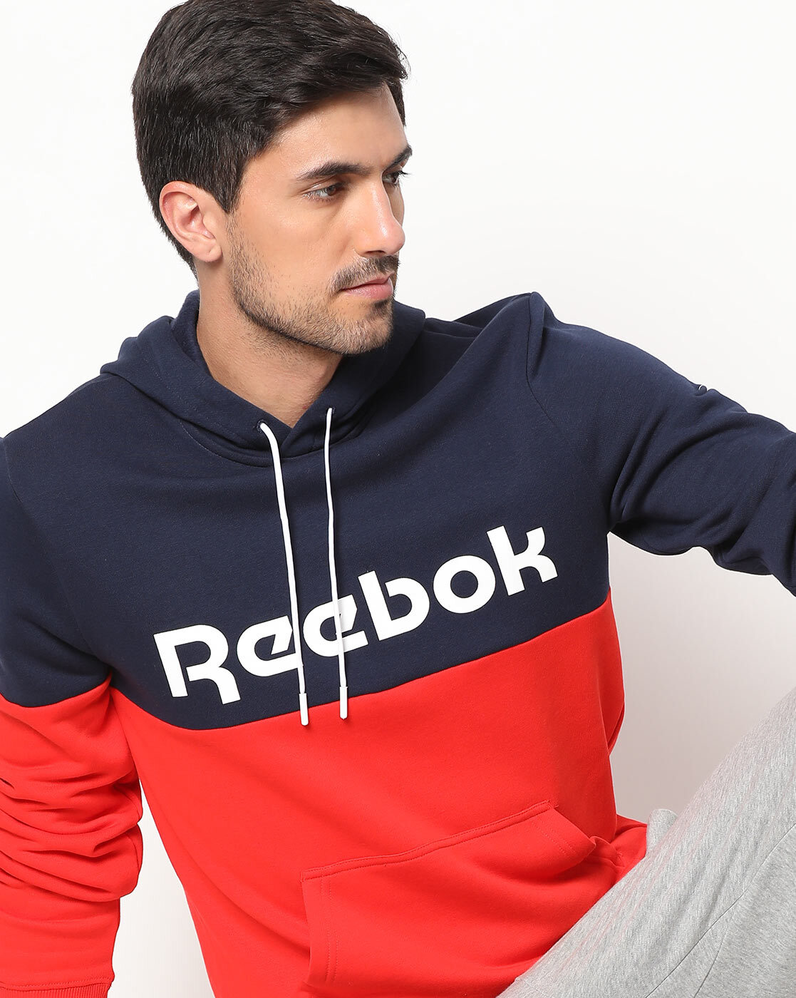 Perth robo herir Buy Blue Sweatshirt & Hoodies for Men by Reebok Online | Ajio.com