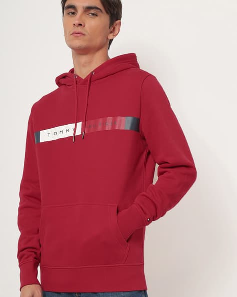 Buy Red Sweatshirt Hoodies for Men by TOMMY HILFIGER Online