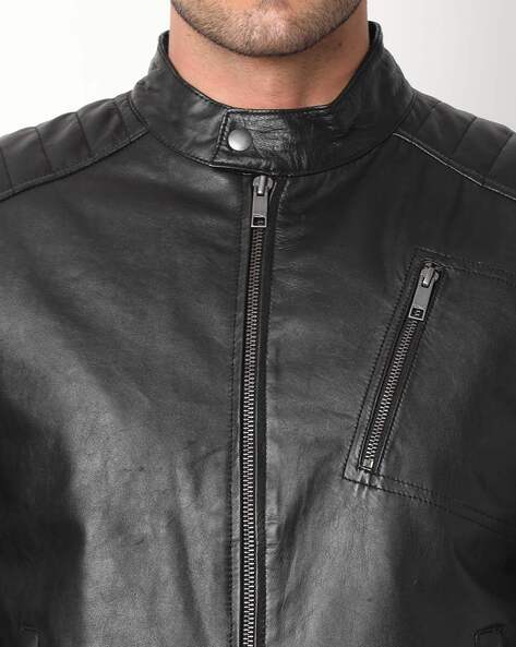 strellson leather jacket price