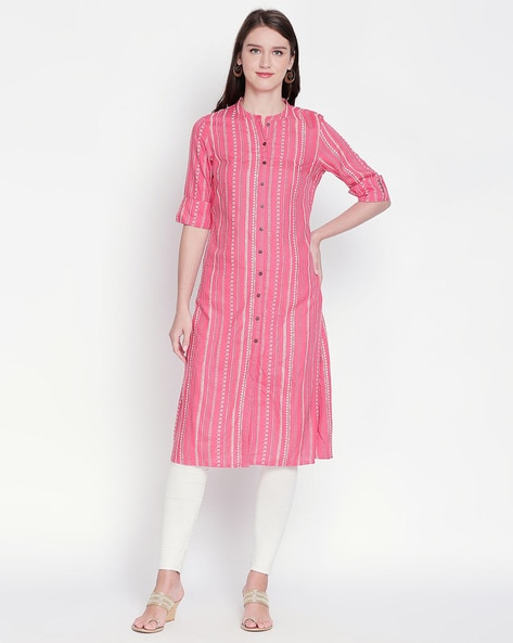 Buy Pink Kurtas for Women by Rangmanch by Pantaloons Online