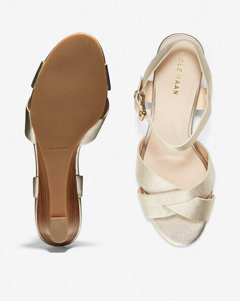 cole haan gold sandals