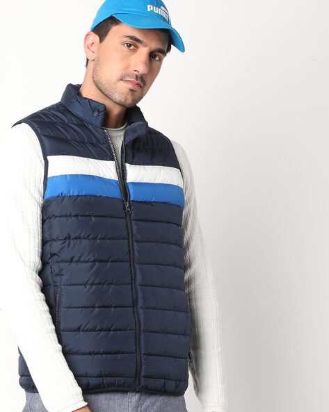 winter half jacket with cap