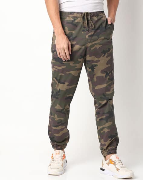 Olive Green Track Pants for Men by GAP 