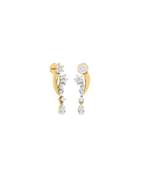 Buy PC Jeweller Ellder 22 kt Gold Earrings Online At Best Price @ Tata CLiQ