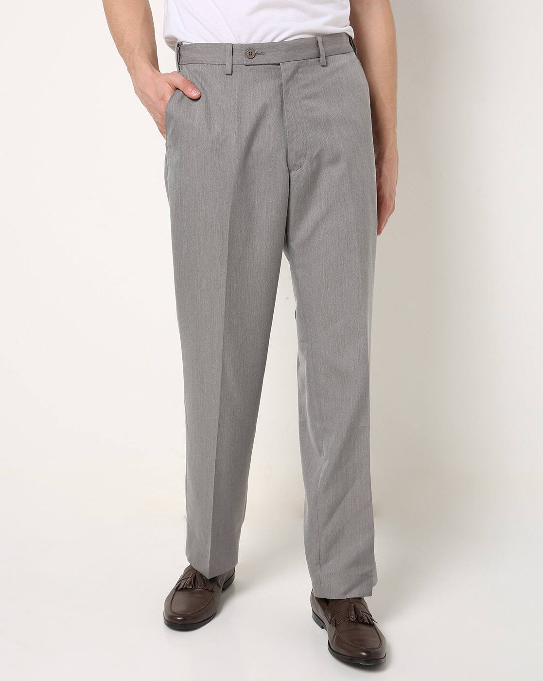 Buy Grey Trousers \u0026 Pants for Men by 