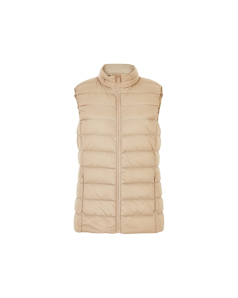 sleeveless bomber jacket