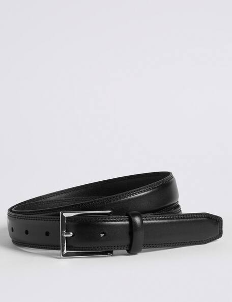 slim black belt