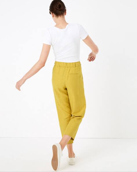 Buy Yellow Trousers \u0026 Pants for Women 