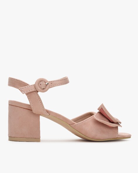 High heel sandals woman heel 8 cm pink leather | Barca Stores