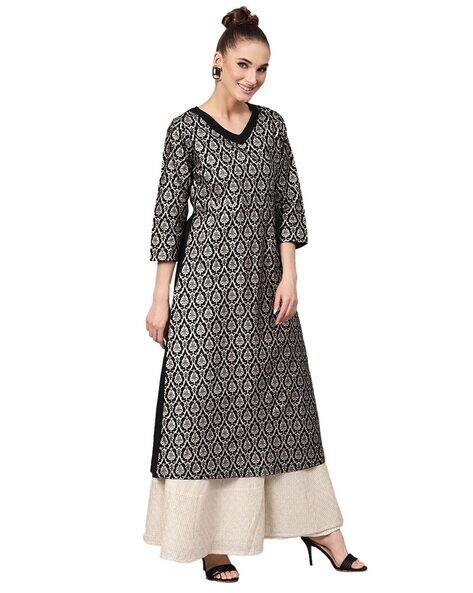 v neck kurti