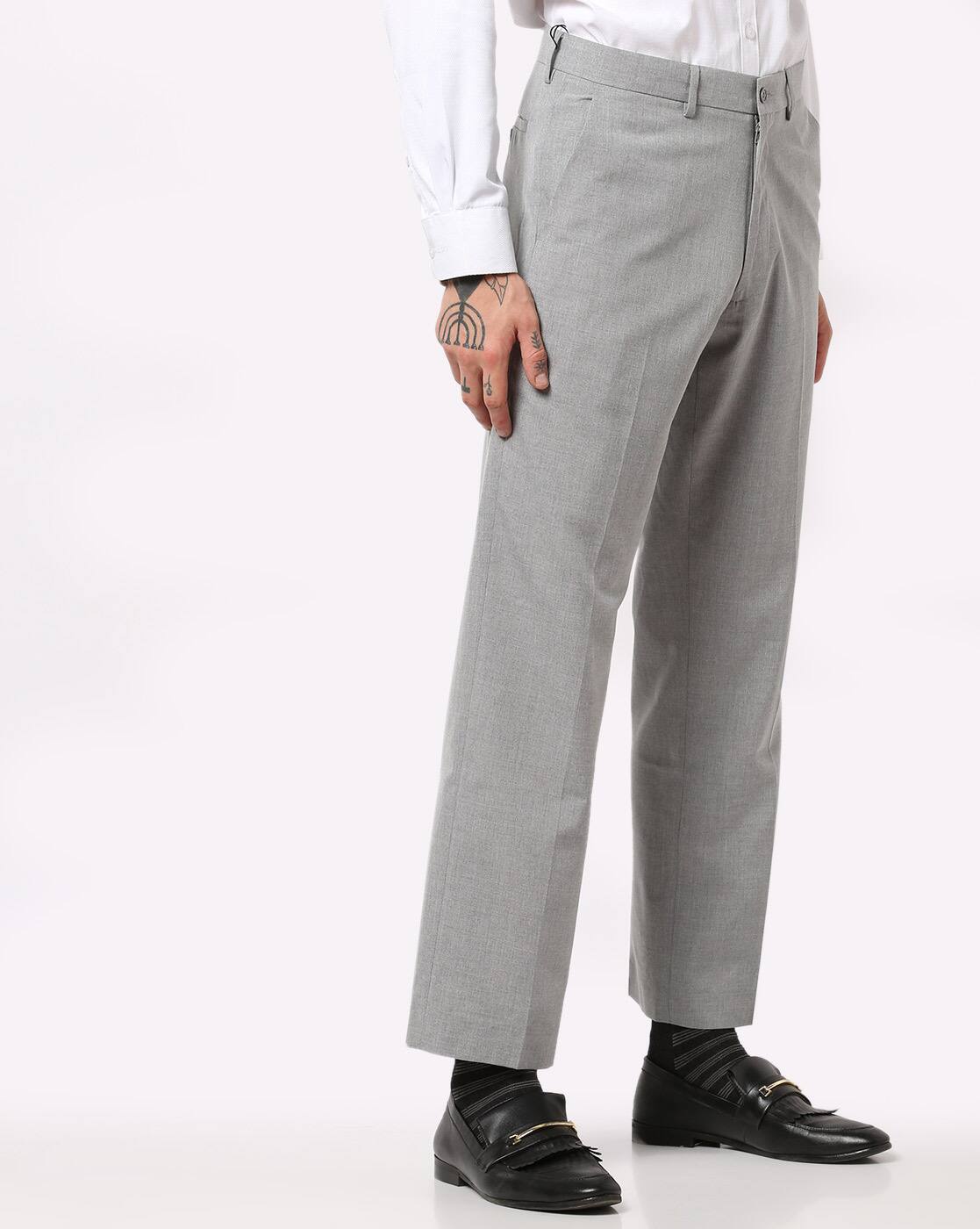 Buy Grey Trousers \u0026 Pants for Men by 