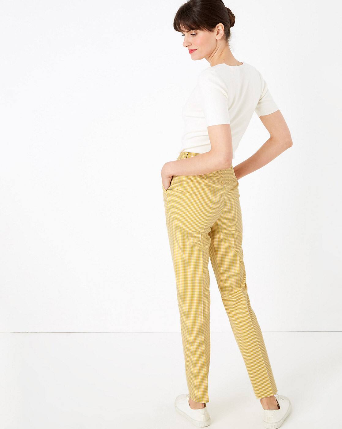 Buy Yellow Trousers \u0026 Pants for Women 