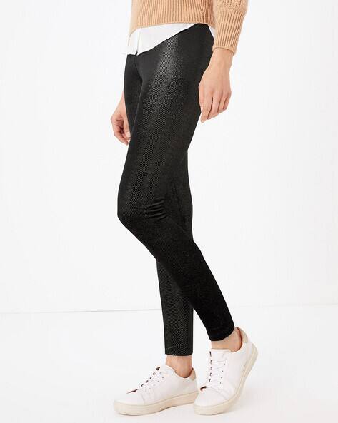 Buy Black Leggings for Women by Marks 