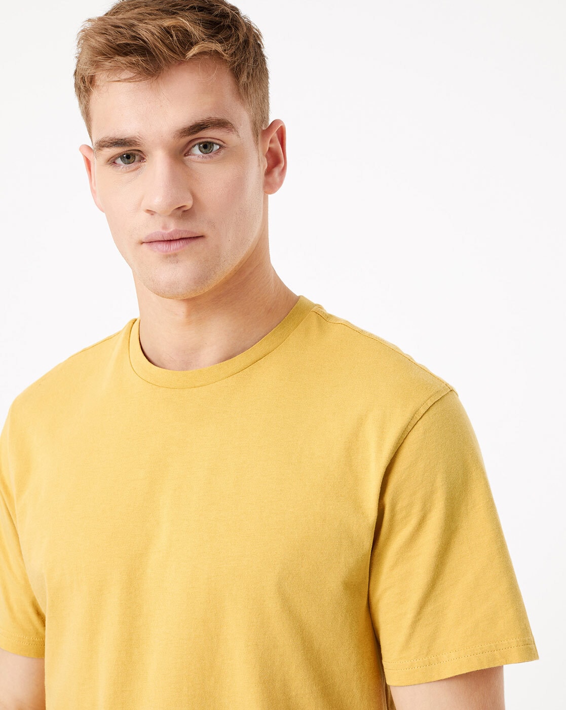 m&s yellow t shirt