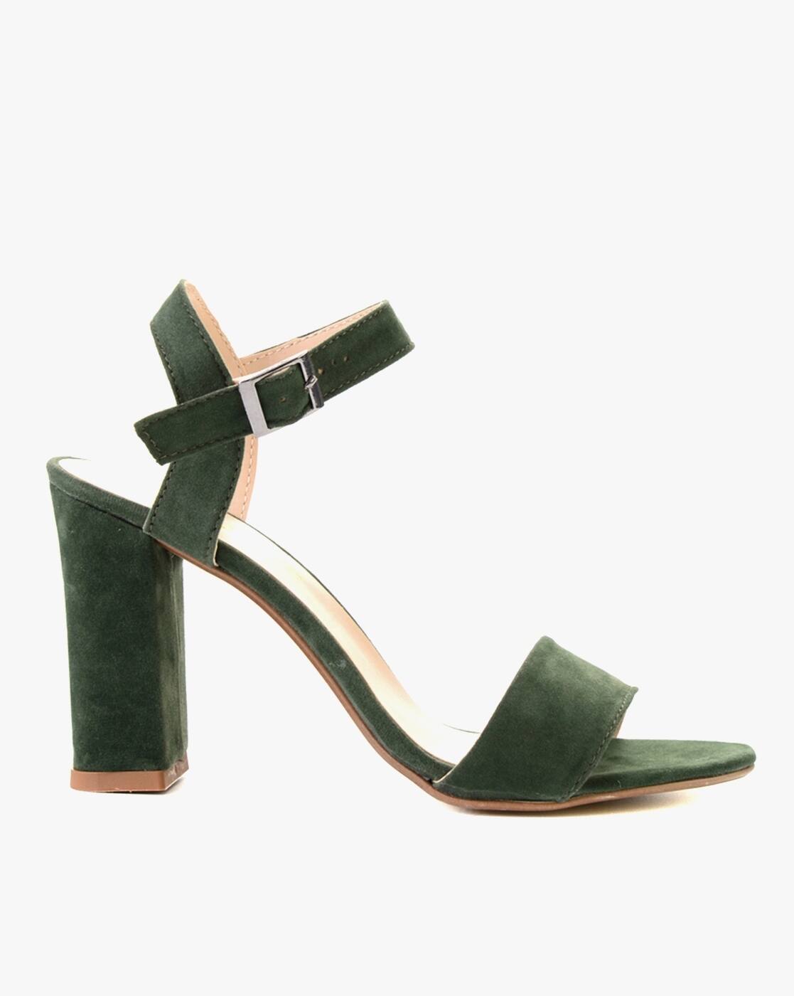 dark green heels