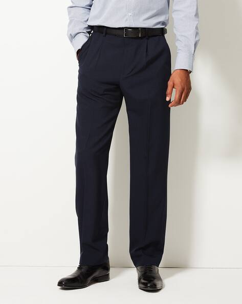 Buy Blue Trousers \u0026 Pants for Men by 