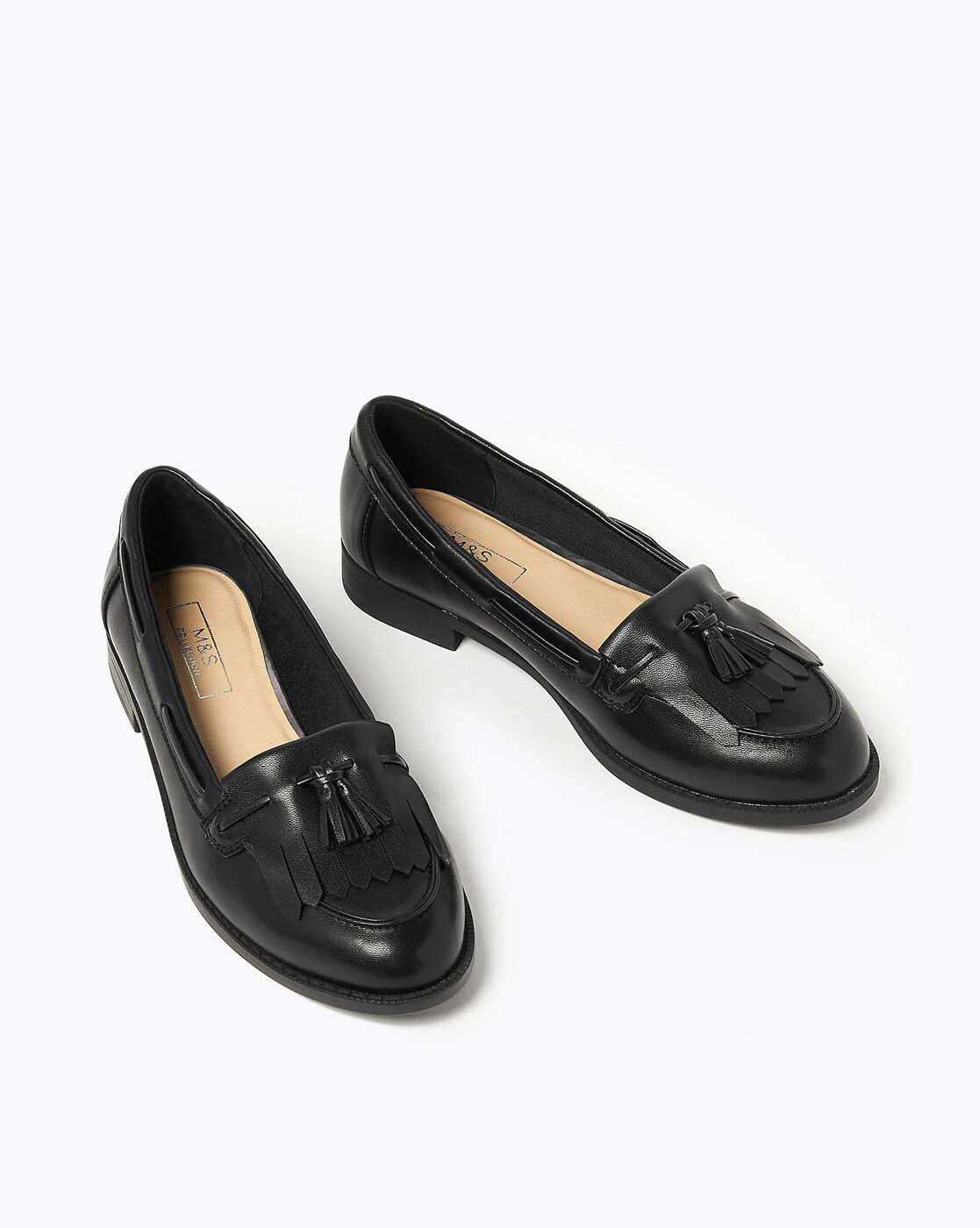 Best Prices Available Lilley Girls Black Patent Loafer Shoe with Tassel ...