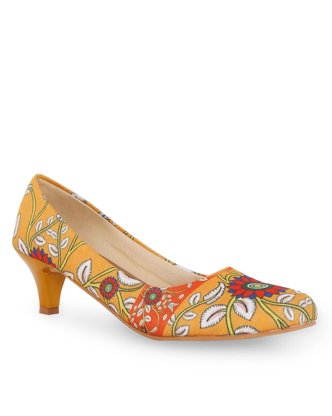 Buy Orange Heeled Shoes for Women by 