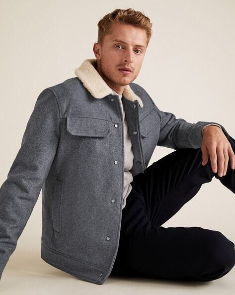 marks and spencer grey jacket