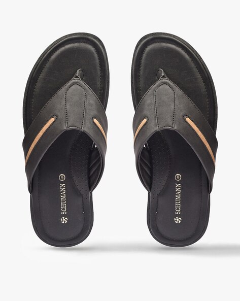 coach black thong sandals