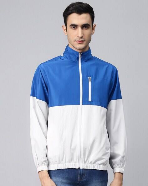 white windcheater jacket