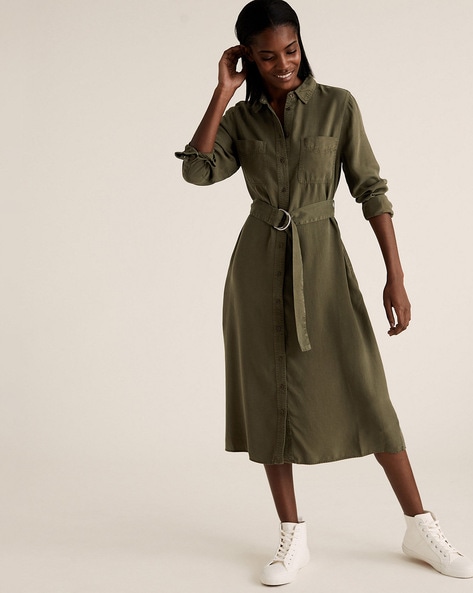 button down shirt dresses